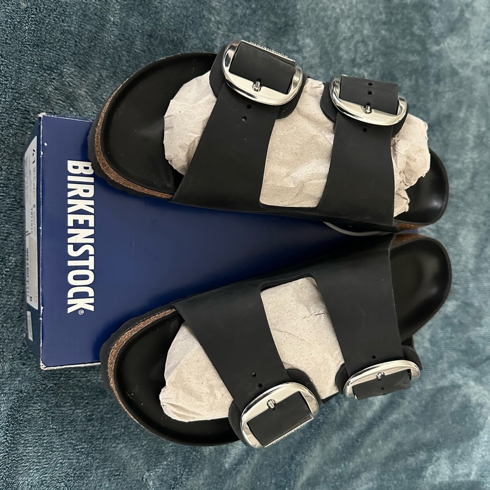 Never Worn Women’s size 11 Birkenstock Black Sandals